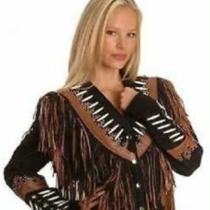 Leather Gallery Brown and Black Suede Jacket